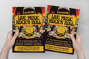 Live Music Rock n Roll Flyer, a Flyer Template by Annora Studio (Thumbnail 2 of 4)