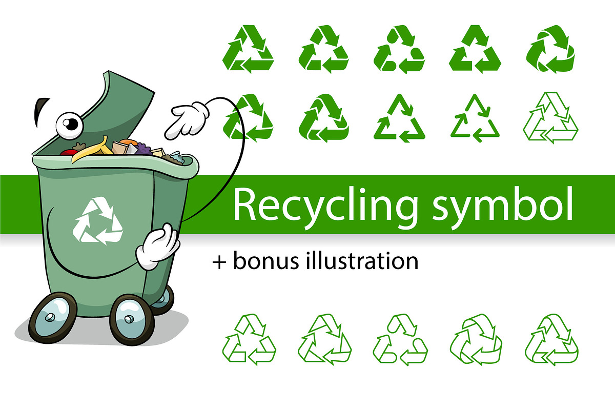 Recycle Symbol. Eco Sign Triangle., a Solid Icon by Plaid4You (Photo 1 of 7)