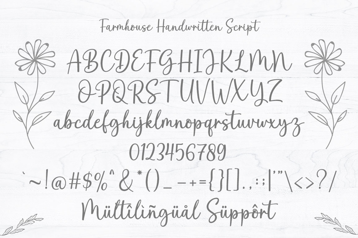 Farmhouse Handwritten - Font Duo, a Script Font by Rotterlab Studio (Photo 11 of 12)
