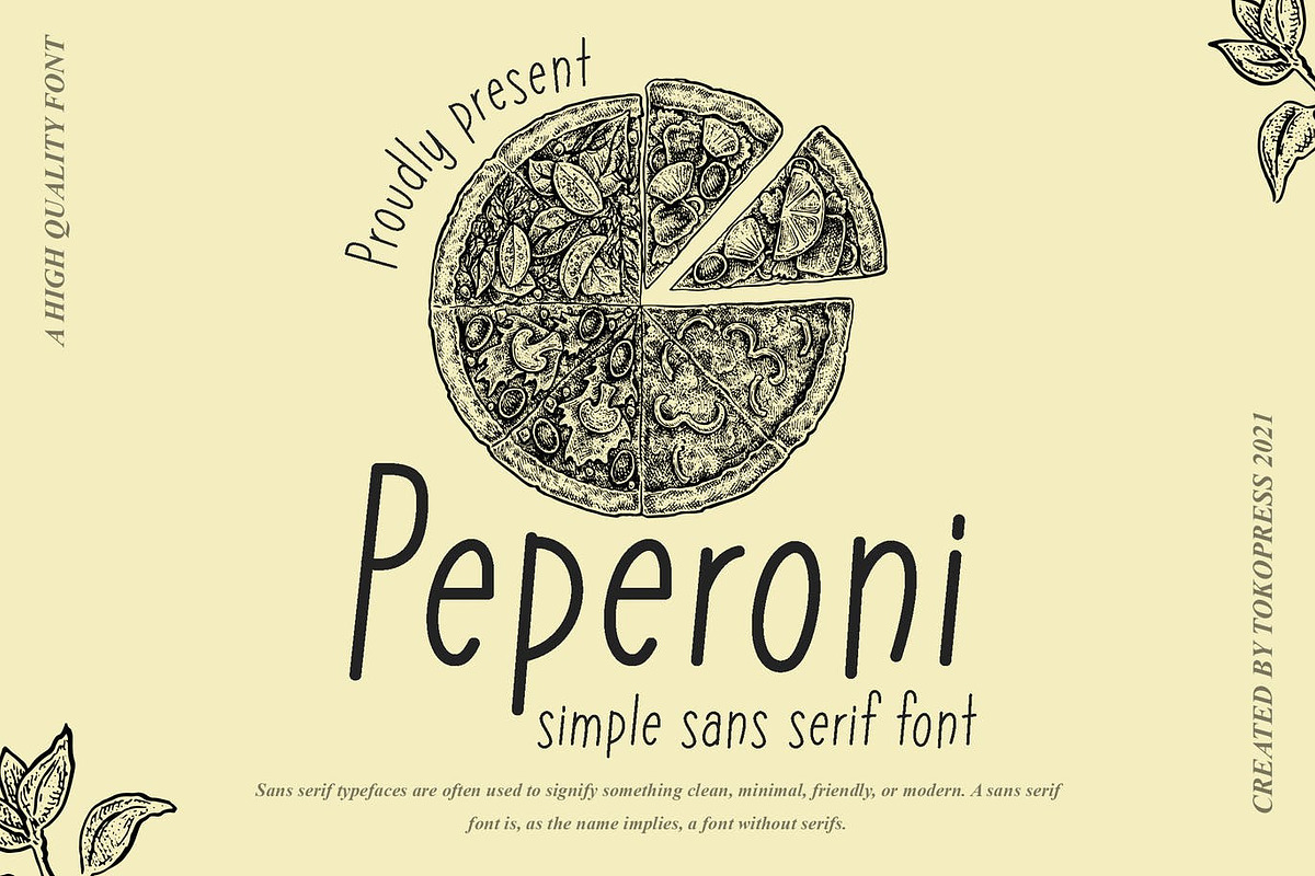 Peperoni – Handwritten Cute font, a Sans Serif Font by TokoPress (Photo 1 of 10)