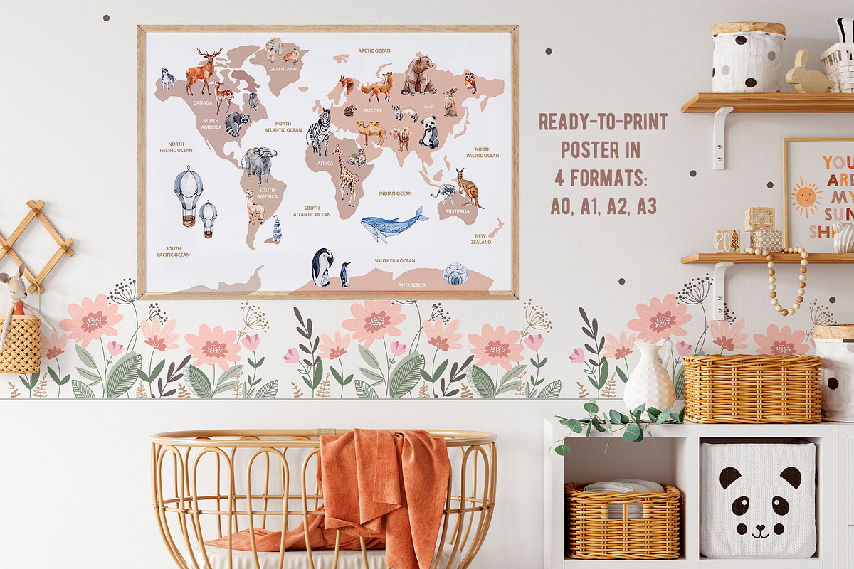 Animal World Map Creator 2, an Animal Illustration by VerAna (Photo 5 of 11)