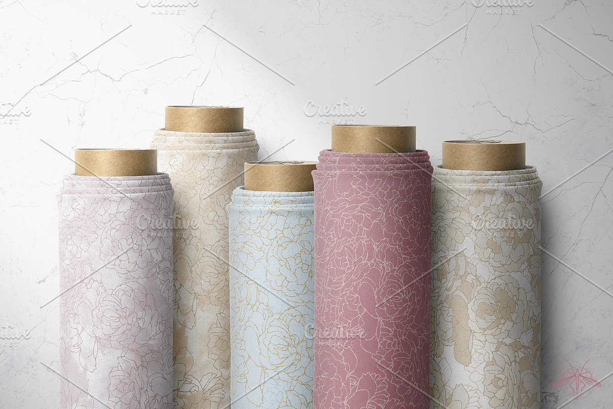 Misty Rose | Vector patterns, a Pattern Graphic by Tanya Vollar (Photo 10 of 10)
