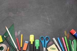Back to school background copy space