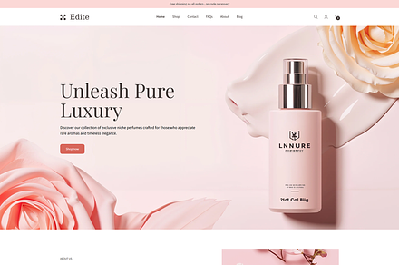 Edite – Perfume Shopify 2.0 Theme, a Shopify Template by TemplateMonster Markit