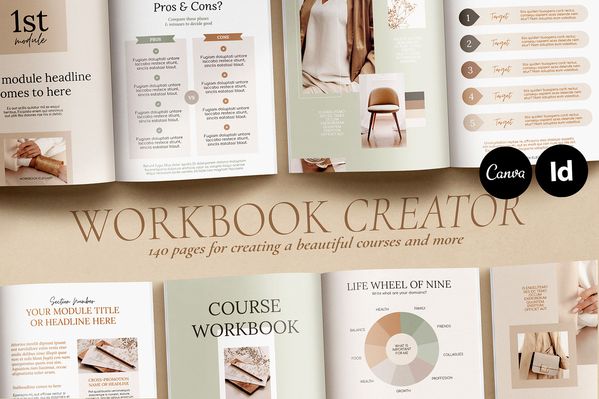 WorkBook Elegant for Course Creators, a Magazine Template by Mirazz (Photo 1 of 26)