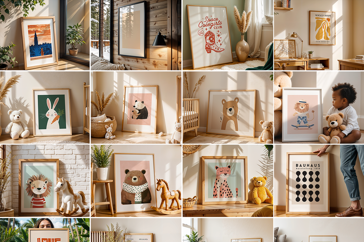 500+ Frames Mockup PSD Bundle Set, a Mockup by MockupShopi (Photo 7 of 11)