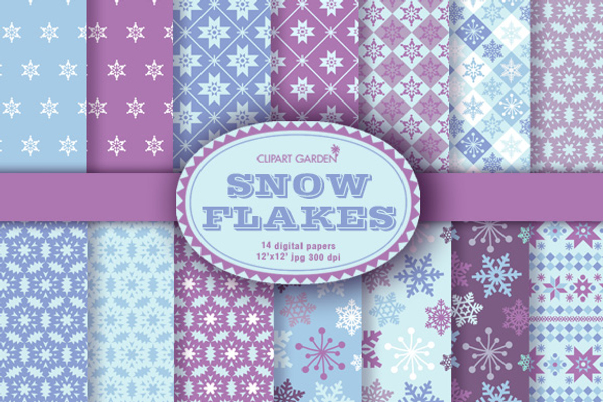 Winter papers pack, a Pattern Graphic by CLIPART GARDEN (Photo 1 of 5)