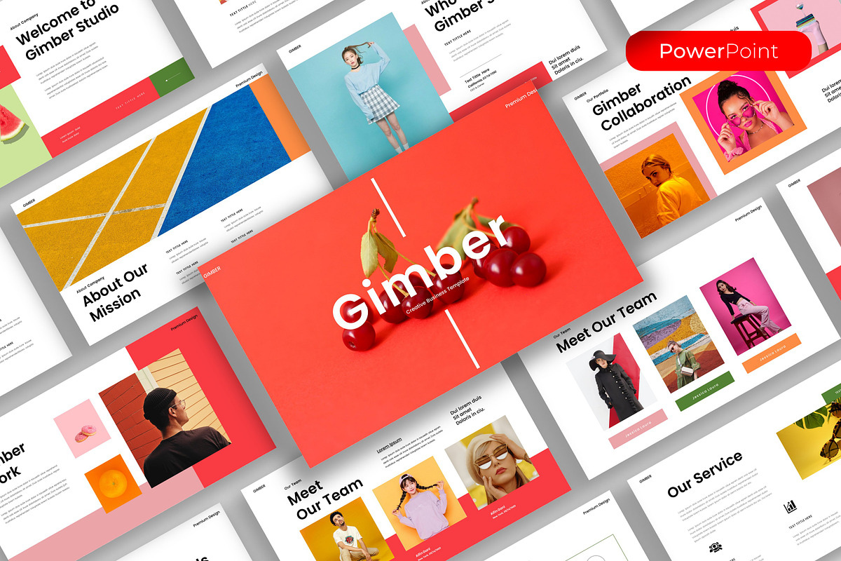 Gimber – Business PowerPoint, a Presentation Template by kreatifreya (Photo 1 of 5)