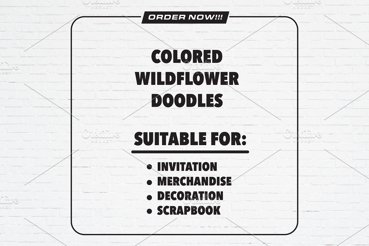 Hand Drawn Colored Wildflower, a Decorative Illustration by Guavanaboy (Photo 3 of 3)