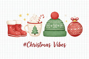Christmas Vibes Cocoa Mug PNG, an Illustration by Craft Nest (Thumbnail 1 of 6)