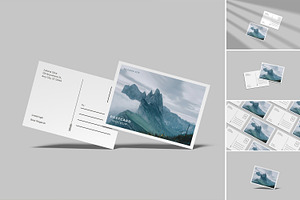 High Quality Post Card Mockup, a Print Template by lamorastudio