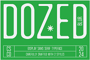 Dozed Blur, a Sans Serif Font by Craft Supply Co. (Thumbnail 1 of 8)