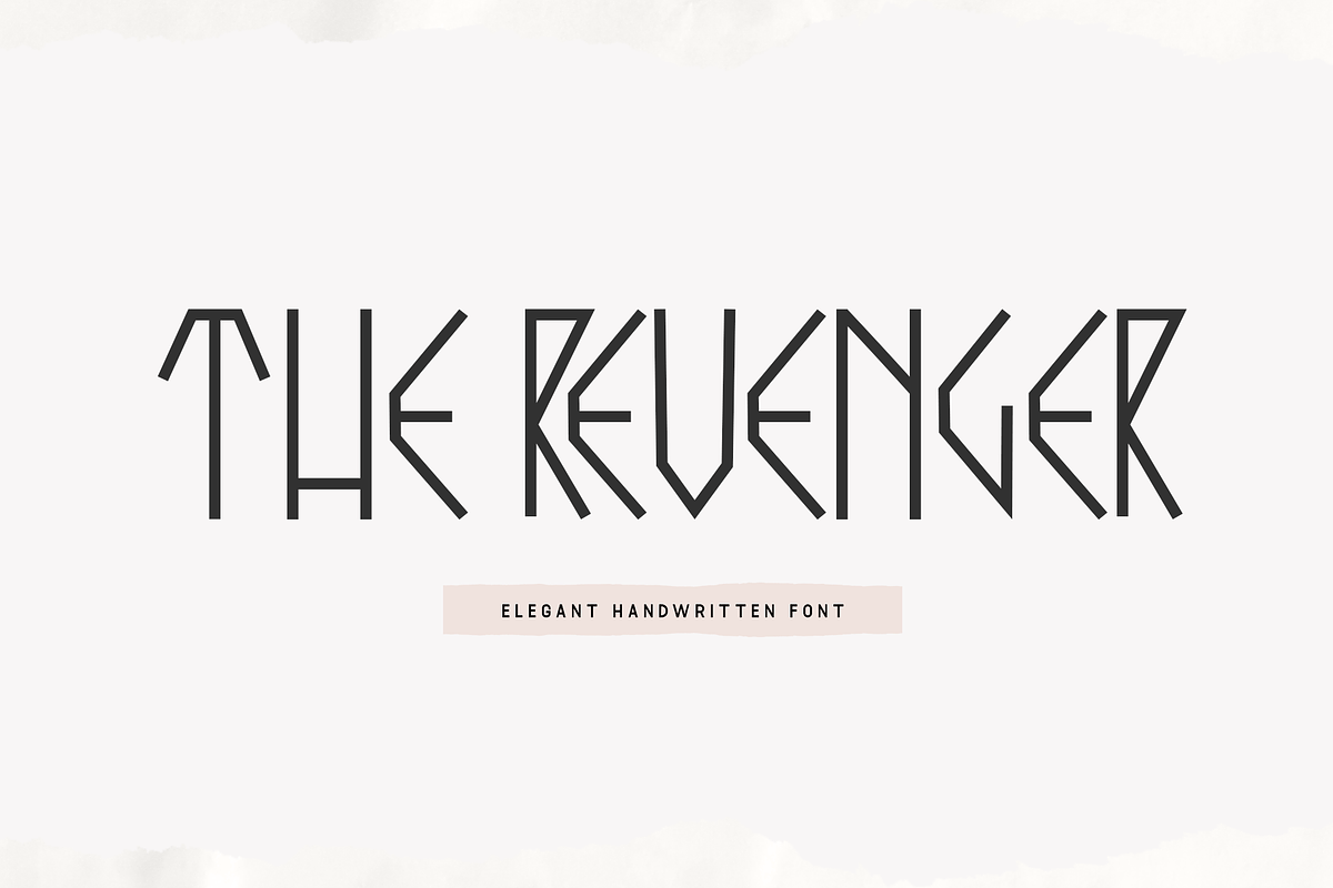 The Revenger - Elegant Handwritten, a Handwritten Font by overlaytemplates (Photo 1 of 5)