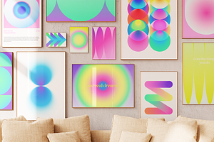 Vector Neon Gradient Shapes