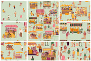 Autumn farm market patterns, a Pattern Graphic by Carpet Tapete Pretzel (Thumbnail 3 of 14)