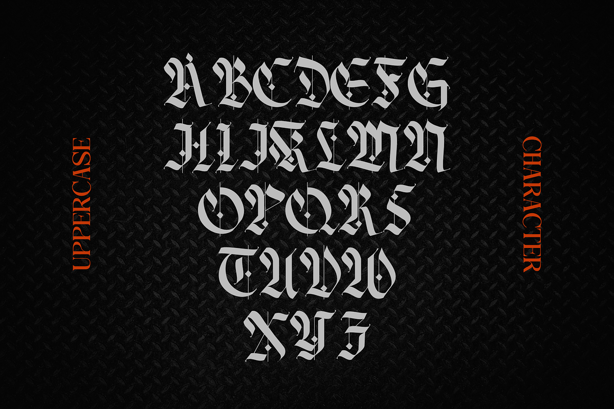 Black Gowa - Blackletter Font, a Blackletter Font by Nirmana Visual (Photo 2 of 11)