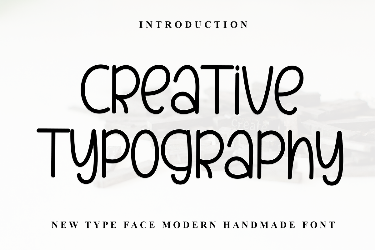 Creative Typography, a Serif Font by FreshTypeINK (Photo 1 of 8)