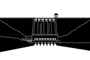 Hydroelectric Dam Power Silhouette, an Illustration by musafir_fashion (Thumbnail 4 of 16)