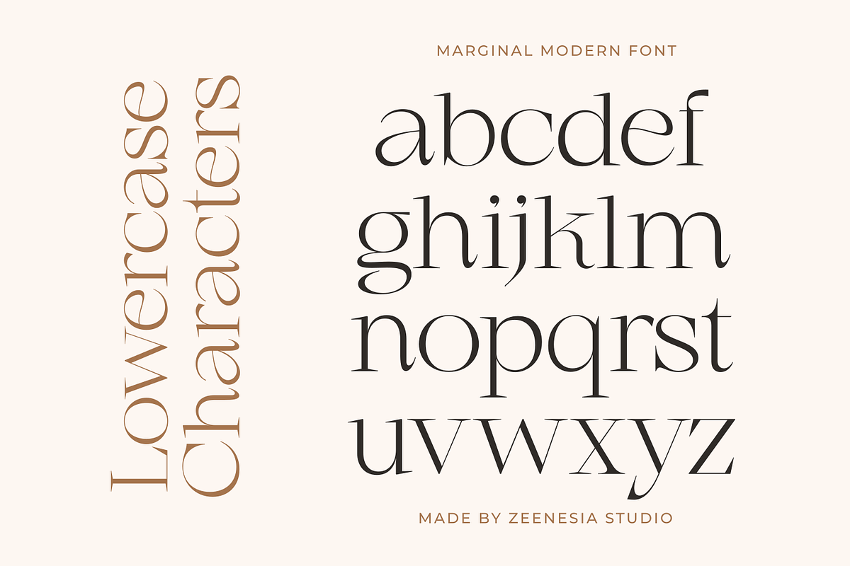 Marginal - A Modern Font, a Serif Font by zeenesia (Photo 16 of 18)
