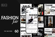Fashion Fair Instagram Pack, a Social Media Template by Analogi Studio (Thumbnail 1 of 8)