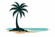A lone palm tree standing bundle, an Illustration by Amazin_art (Thumbnail 2 of 7)