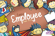 Funny Employee Cartoon Illustration, a Person Illustration by Jocularity Art (Thumbnail 1 of 3)