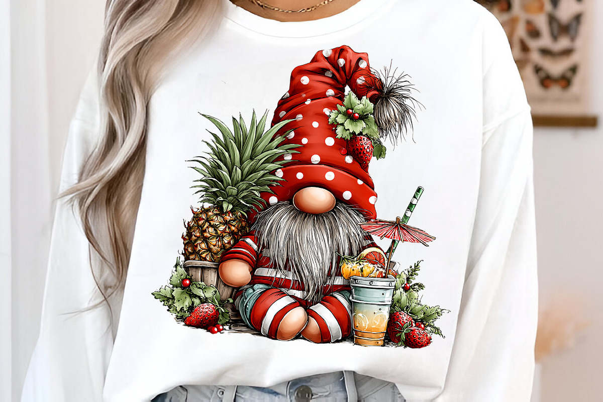 Watercolor Beach Gnome Clipart, an Illustration by SinaCreation (Photo 4 of 7)