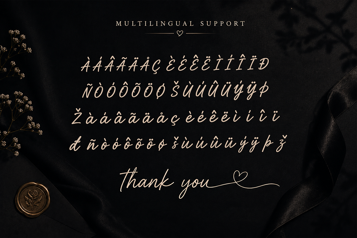 Midnight Confession - Script Font, a Script Font by overlaytemplates (Photo 5 of 5)