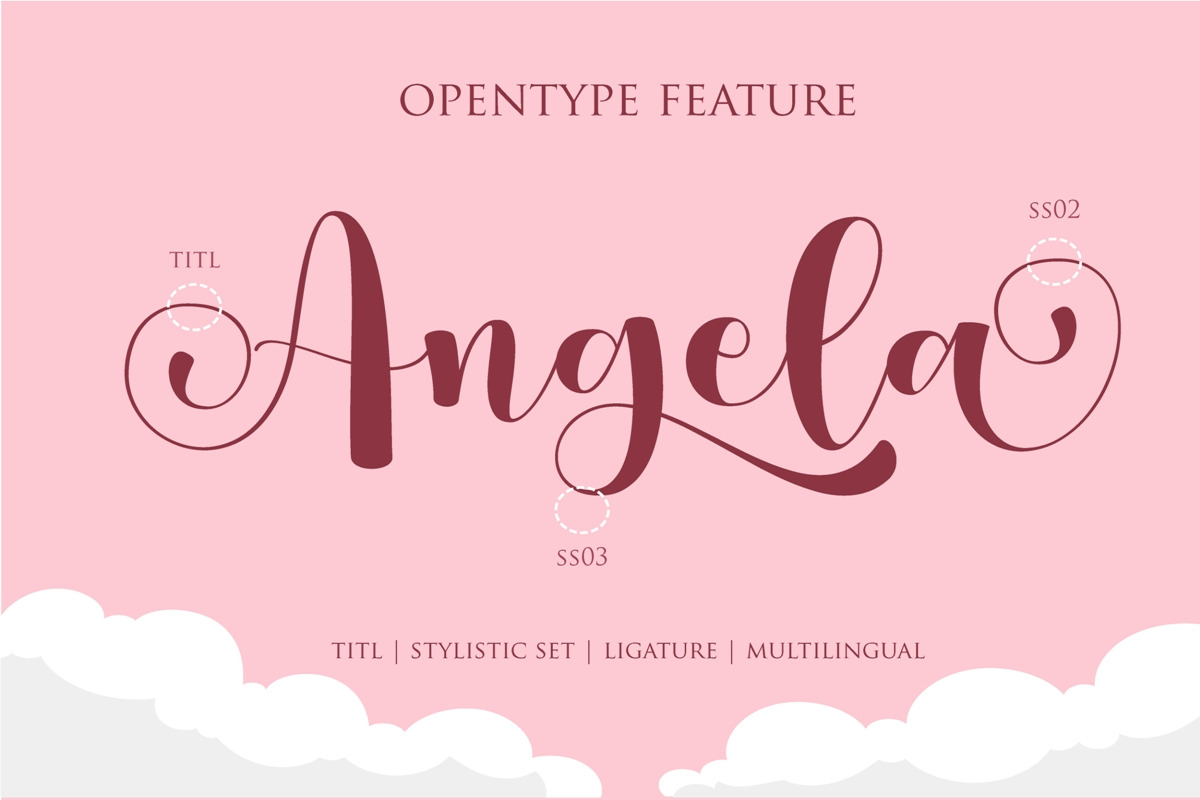 Helo Angel | Lovely Script Font, a Script Font by Gilar Studio (Photo 3 of 14)