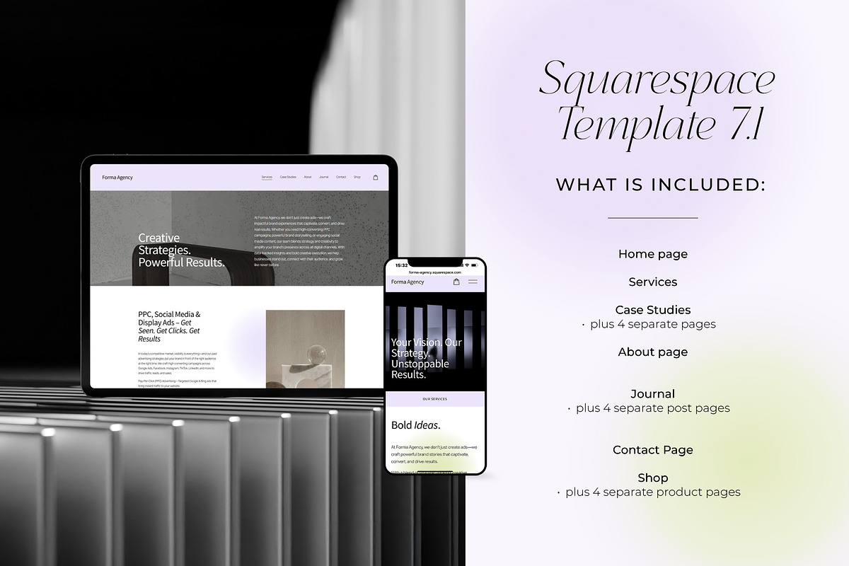 Squarespace Template for Consultants, a Squarespace Template by ItsDianaDesign (Photo 2 of 5)