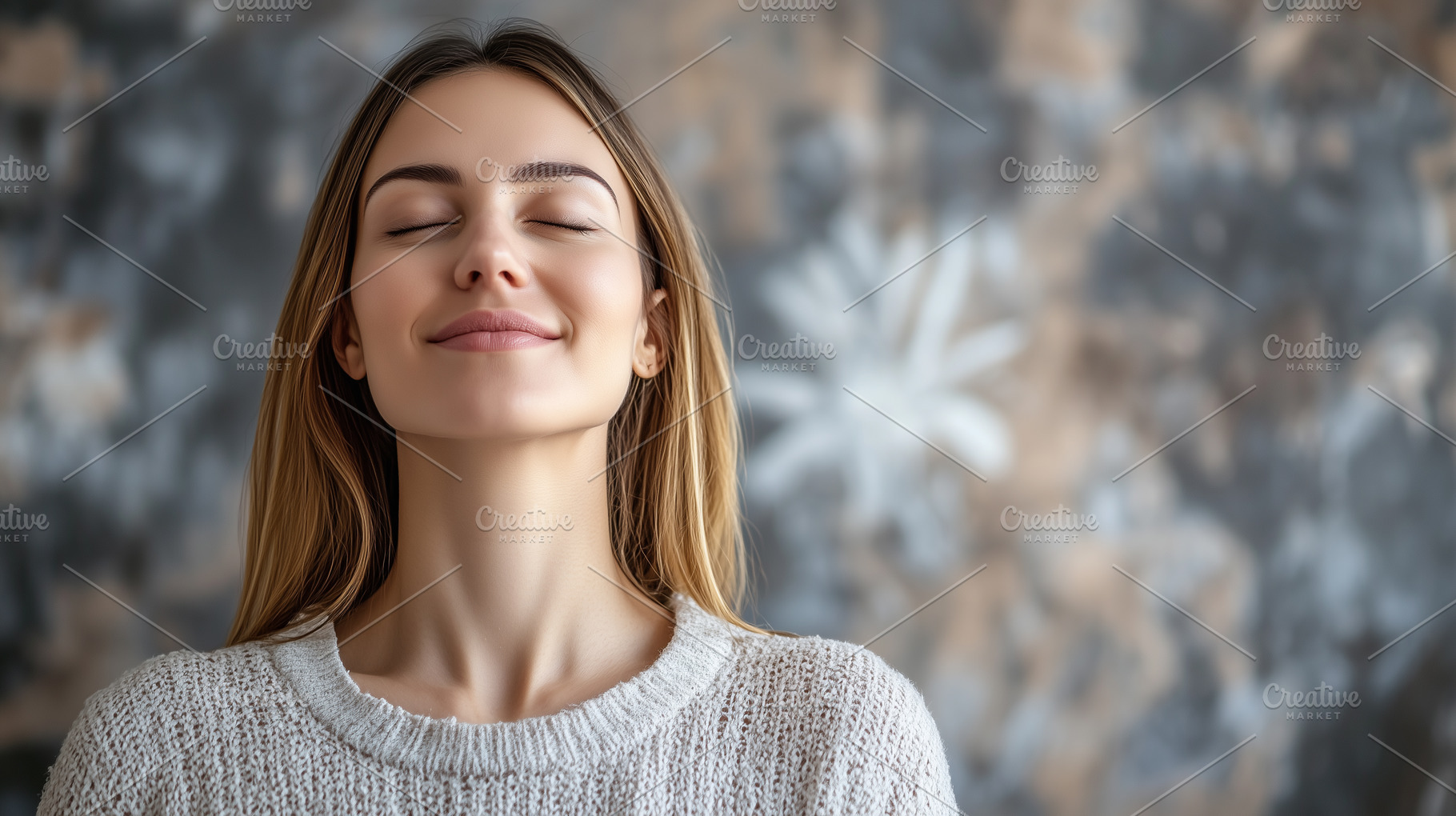 A young woman with closed eyes, a Person Photo by MistyDay