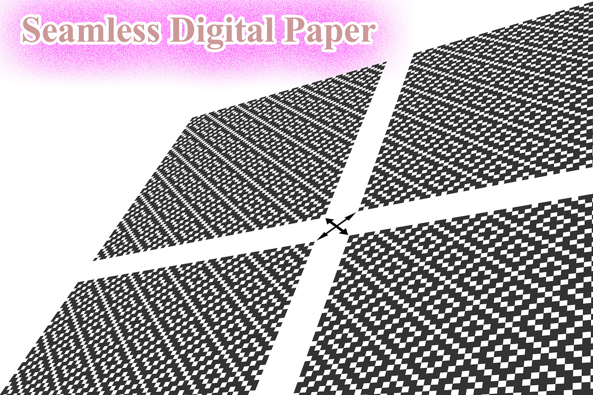 Geometric Seamless Digital Paper, a Pattern Graphic by Digital Studio (Photo 2 of 3)