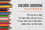 CHILDREN SRONDENG, a Handwritten Font by QR Design Studio (Thumbnail 2 of 7)