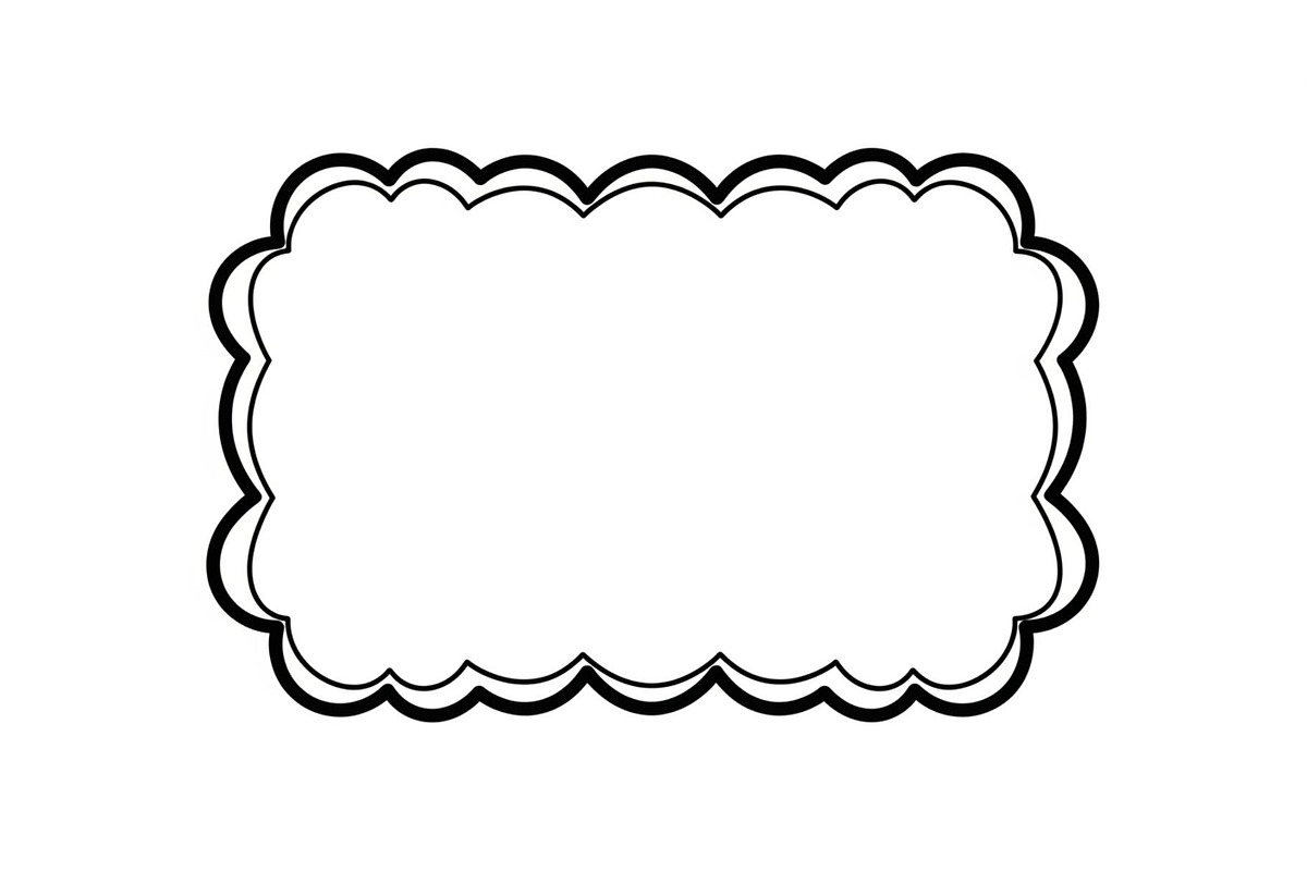 Wavy Scalloped Label Frame Bundle, an Illustration by musafir_fashion (Photo 21 of 51)