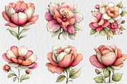 Mother's Day Flower Clipart, a Seasonal Illustration by Rose Art (Thumbnail 6 of 6)
