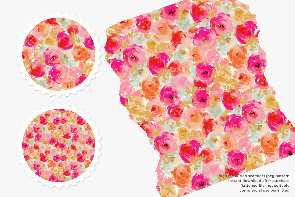 abstract floral seamless pattern, a Pattern Graphic by Pink Studio Art (Photo 4 of 4)