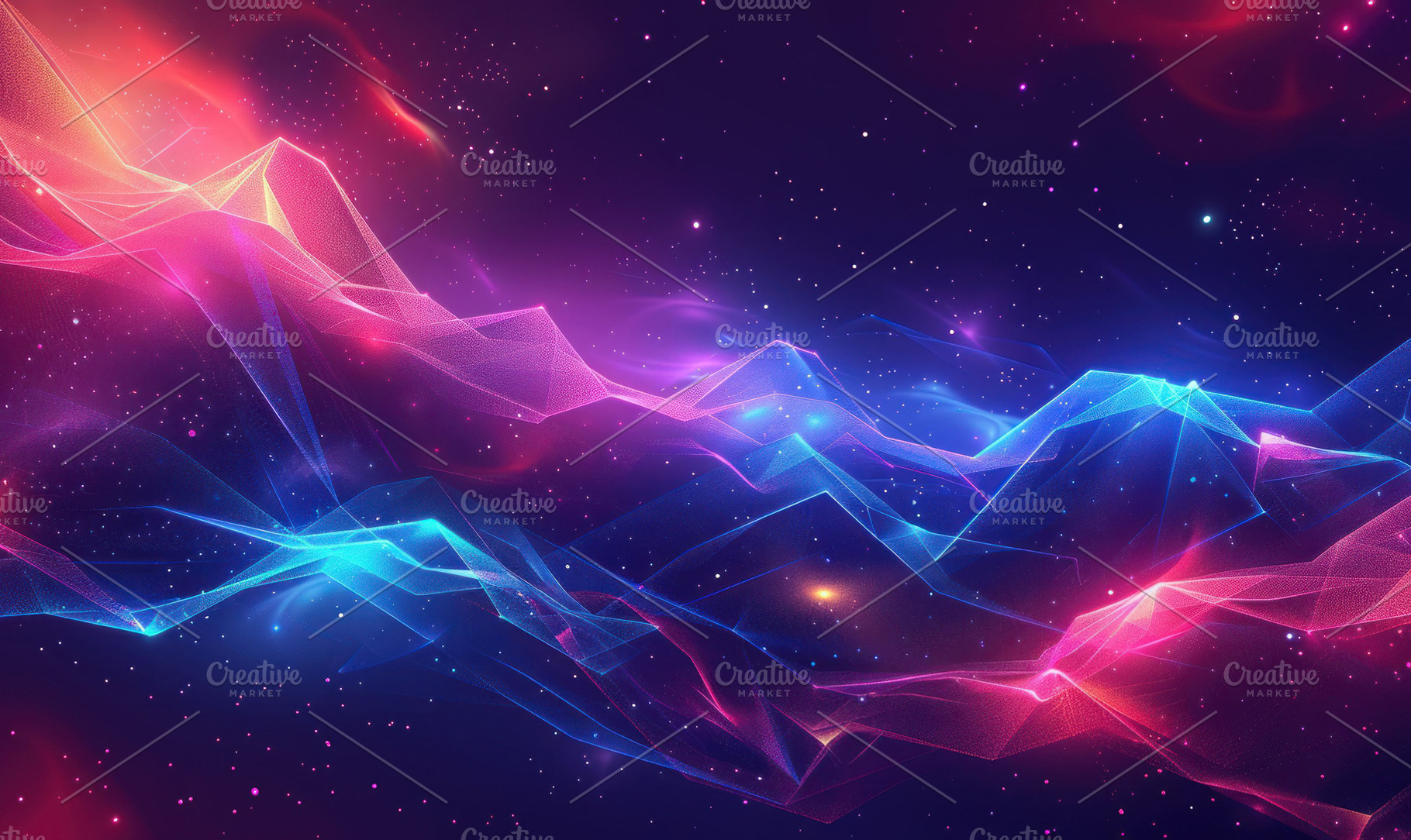 Vibrant neon colors illuminate a fut, a Photo by LOGOCREATIVE