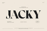 Jacky Modern Serif Font, a Serif Font by Perfectype (Thumbnail 1 of 6)