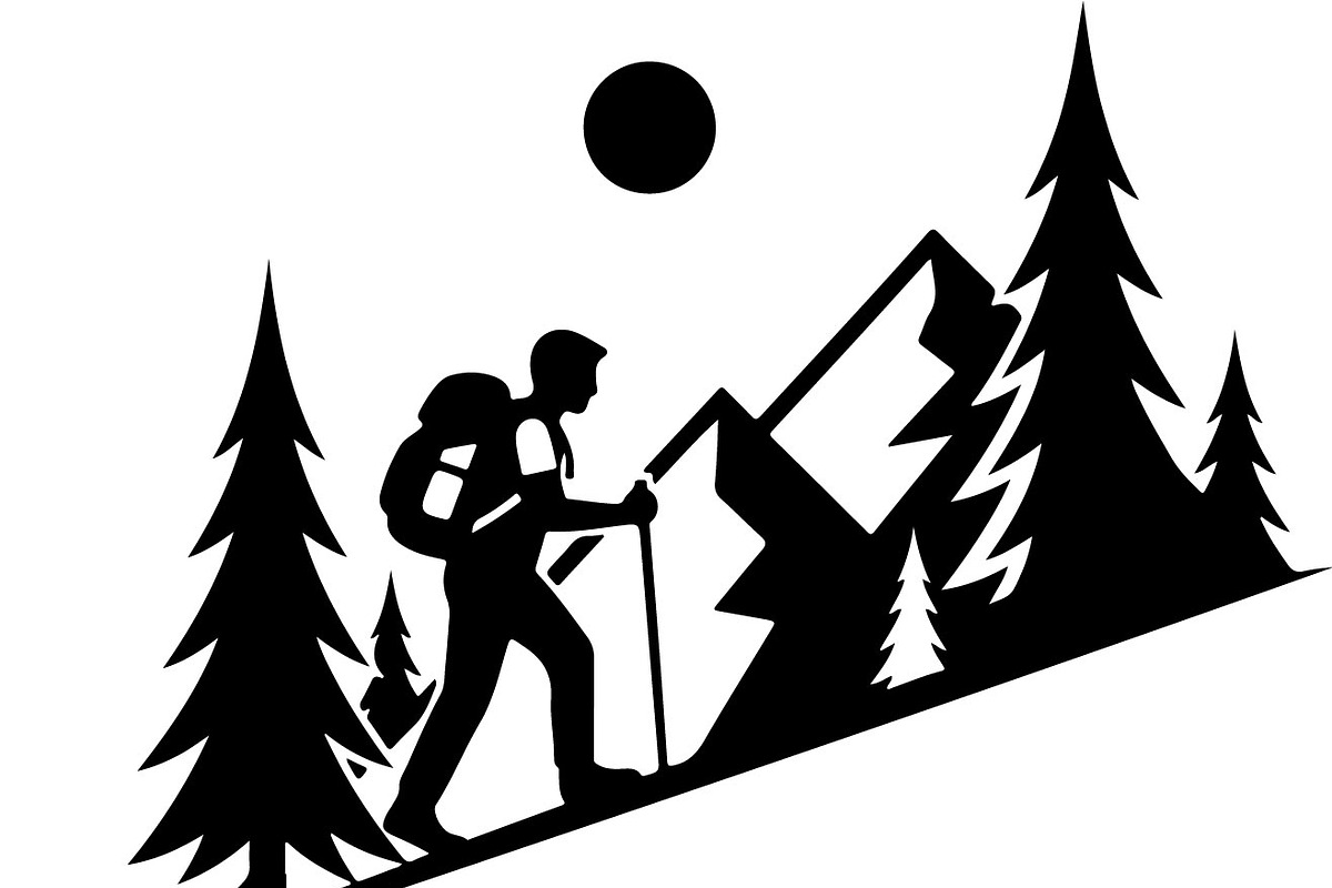 Hiking Silhouette Bundle, an Illustration by balal (Photo 9 of 20)