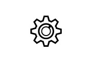 Gear & Cogwheel Silhouette Vector Bu, an Illustration by jahid234 (Thumbnail 25 of 51)