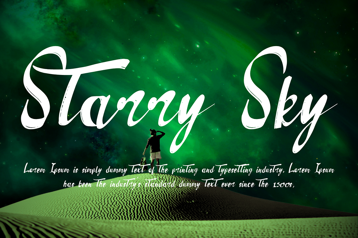 Reflecting Lightning - Brush Font, a Script Font by 177Studio (Photo 4 of 7)