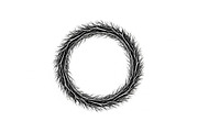 Hand Drawn Wreath Frame Bundle, an Illustration by yasushie (Thumbnail 8 of 51)