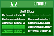 Biomechanical switches font, a Font by weknow (Thumbnail 7 of 8)