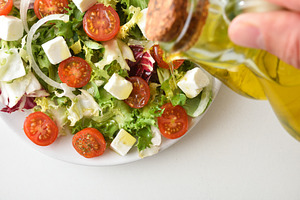 Fresh Salad with Feta and Olive Oil, a Food & Drink Photo by Davizro's Market