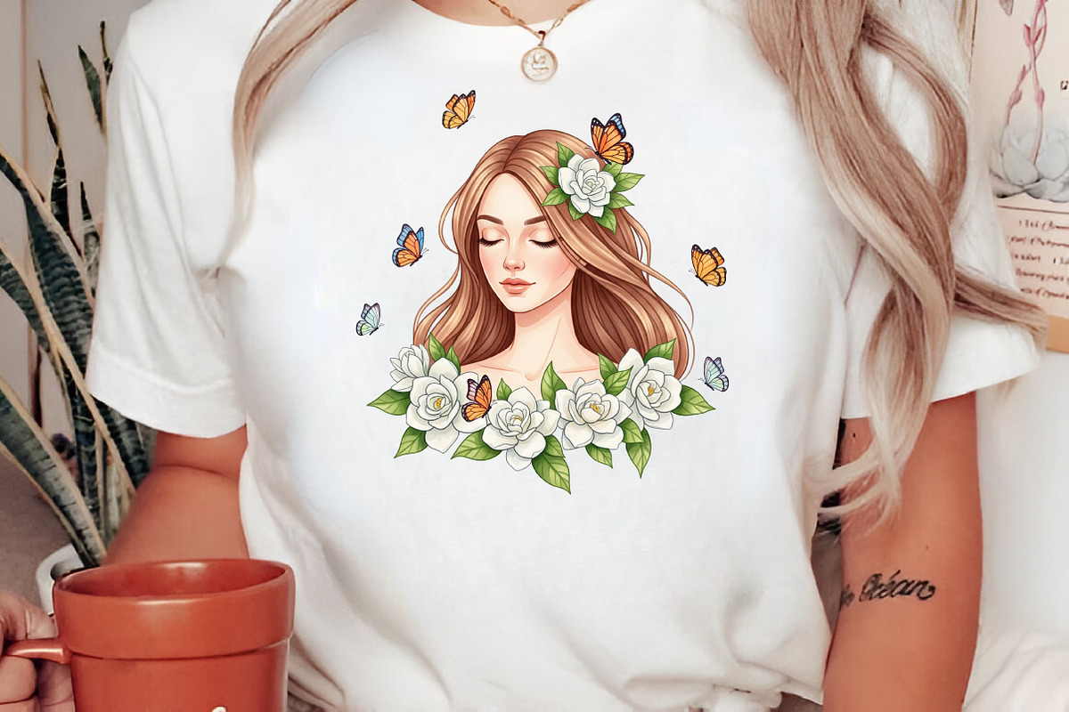 Floral Portraits with Butterflies, an Illustration by Craft Nest (Photo 8 of 9)