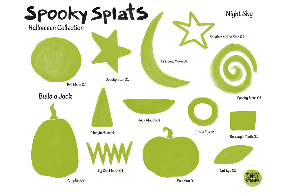 Halloween Stamp Brushes - Procreate, a Brush Add-On by INKY STAMP BRUSHES (Photo 5 of 10)