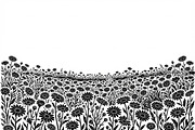 60 Daisy Flower Field Silhouette, a Seasonal Illustration by Amazin_art (Thumbnail 15 of 35)