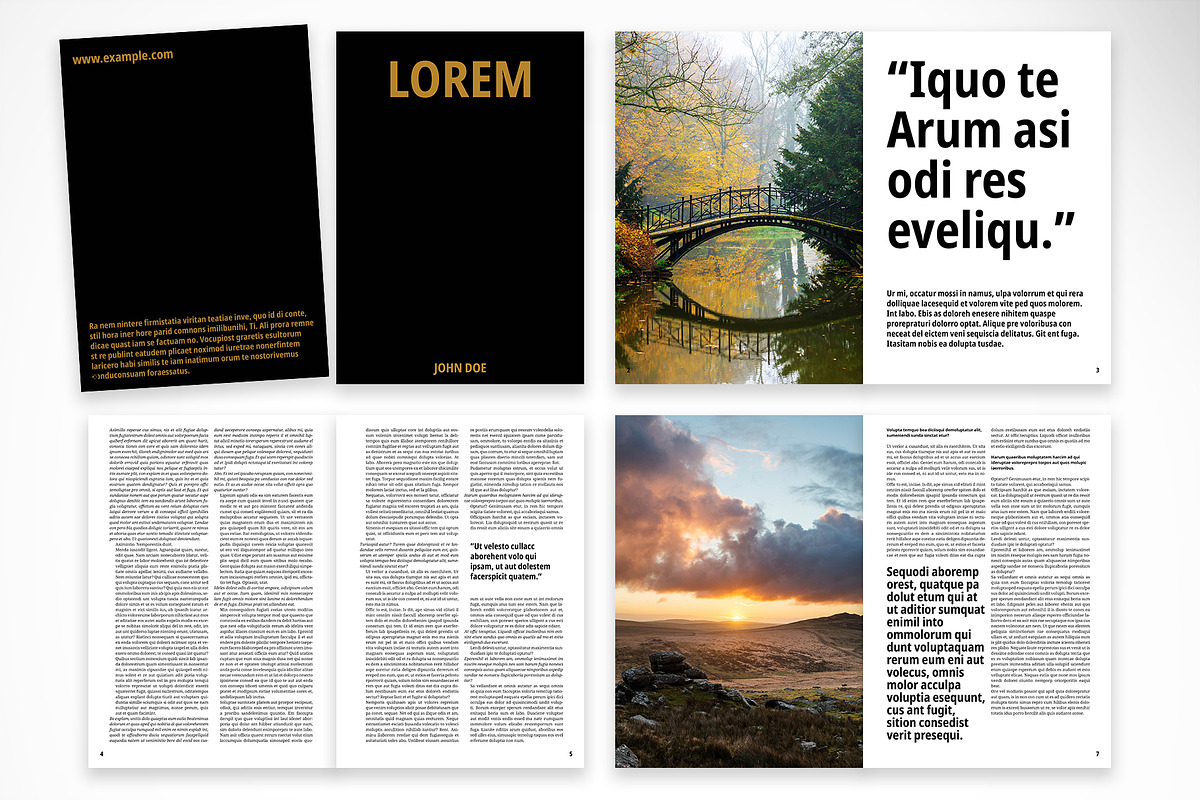 Minimalist Black & Gold Magazine, a Magazine Template by McLittle Stock (Photo 2 of 5)