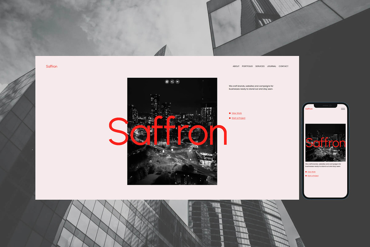Saffron - Squarespace Template preview 4