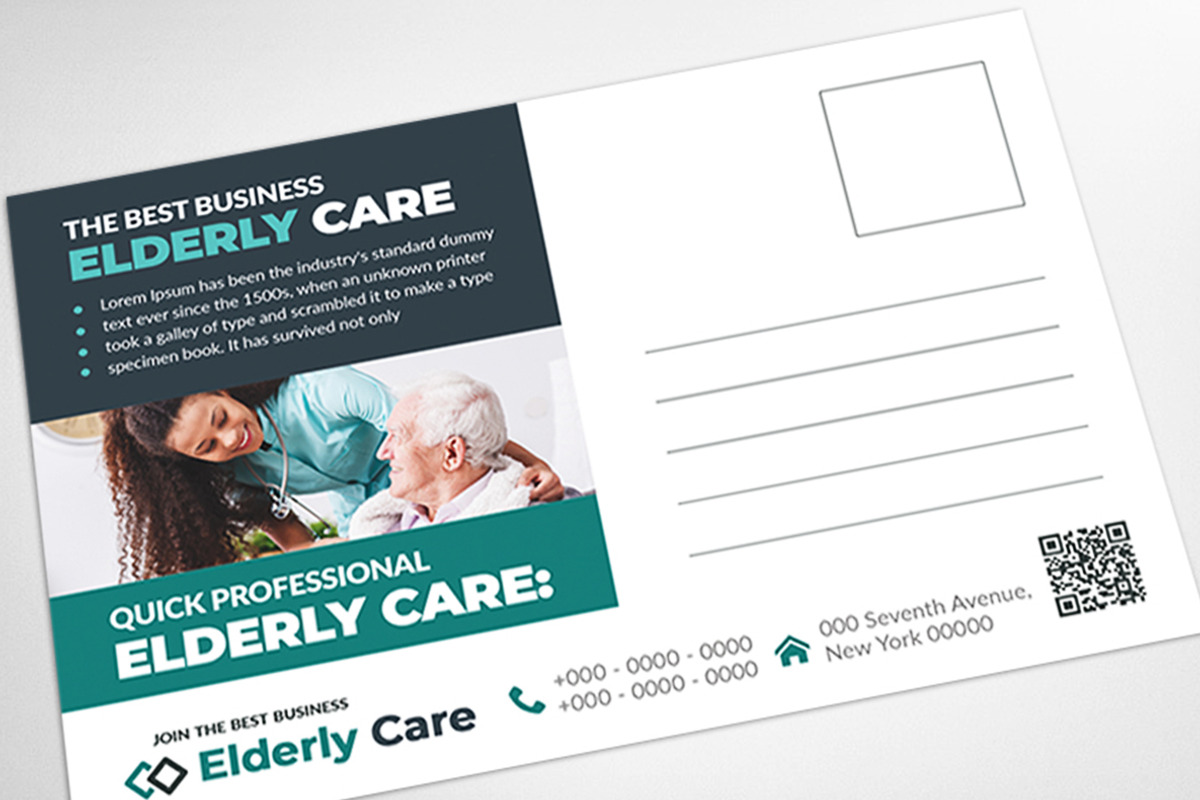 Home Health Postcard Template, a Card Template by AfzaalGraphics (Photo 4 of 4)